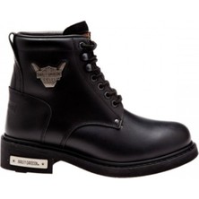 Harley Davidson Gibson Erkek Bot Black - Yağlı Deri