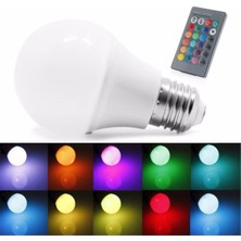 Vizyon 9W Uzaktan Kumandalı LED Ampul Renk Değiştirir Rgb Beyaz Dahil 16 Renkli LED Ampul Kumandalı Işık