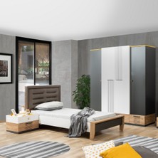 Setay Relax Genç Odası Takımı - Dolap, Karyola, Komodin