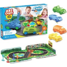 Dede Art Craft Kinetik Oyun Kumu Arabalar Seti 9 Parça 750 gr