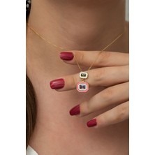 Papatya Silver Kadın Altın Kaplama 925 Ayar Gümüş Kolye