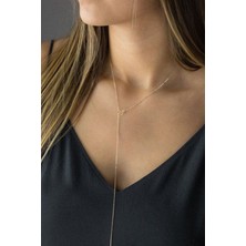 Papatya Silver 925 Ayar Rose Altın Kaplama Gümüş Zincir Kolye