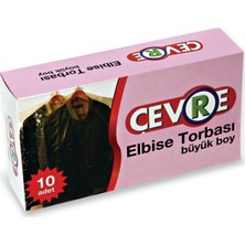 Çevre Şeffaf Elbise Torbası Büyük 10'lu 65 x 100 cm