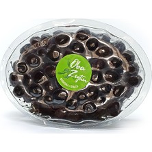 ObaZeytin Gemlik (Muratoba Köyü) Siyah Salamura Zeytin 1. Kalite (L-231-260) 800 Gr. Vakumlu Paket