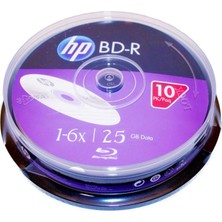 Hp Bd-R Blu-Ray 6x 25GB.10LU Cakebox (BRE00071-3)