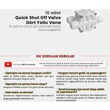 Mil Su Su Arıtma Cihazı Için 10 Adet Shut Off Vana Dört Yollu