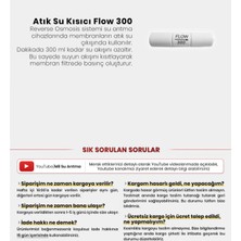 Mil Su Su Arıtma Cihazı Için Atık Kısıcı Flow 300