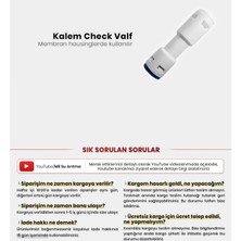 Mil Su Su Arıtma Cihazı Kalem Check Valve