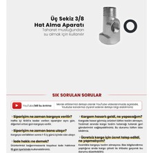 Mil Su Su Arıtma Cihazı Kurulumu Için Üç Sekiz 3/8 Hat Alma Aparatı