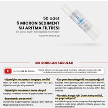 Mil Su Açık Kasa Su Arıtma Cihazı Için 5 Mikron Sediment Filtre 50 Adet