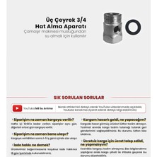 Mil Su Su Arıtma Cihazı Kurulumu Için Üç Çeyrek 3/4 Hat Alma Aparatı