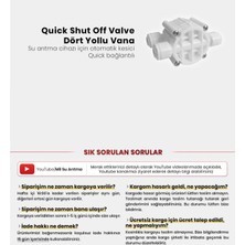 Mil Su Su Arıtma Cihazı Için Quick Shut Off Valve Dört Yollu Vana