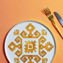 Porland Arabesque Desen1 Düz Tabak 18 cm.