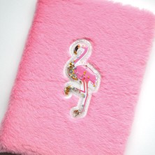 Kagito Flamingo Peluş Çizgili Defter A5