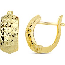 Lilarote Fantezi Küpe 14 Ayar Altın