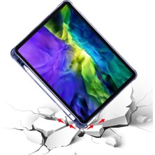 Ceplab Apple iPad Air 4 Kılıf 10.9 Inç Kalemlikli Silikon Smart Cover Siyah