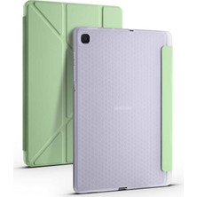 Ceplab Samsung Galaxy P610-P615-P617 Kılıf 10.4 Kalem Bölmeli Silikon Açık Yeşil