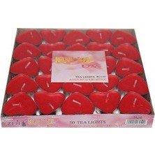 Green  kalpli Tealight Mum ve 25 Adet Mum Kabı