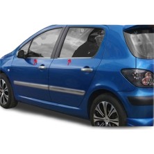 Blue Peugeot 307 Paslanmaz Krom Cam Çıtası 4 Parça Blueoto