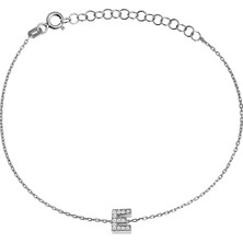 Argentum Concept Gümüş E Harfi Bileklik B066801