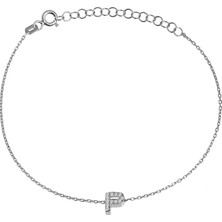 Argentum Concept Gümüş P Harfi Bileklik B067801