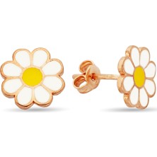 Argentum Concept Gümüş Rose Papatya Küpe K088701