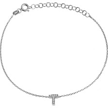 Argentum Concept Gümüş T Harfi Bileklik B068101