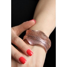 Argentum Concept Gümüş Tasarım Rose Füzyon Kelepçe Bileklik B073801