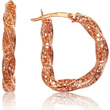 Argentum Concept Gümüş Tasarım Rose Füzyon Küpe K087401