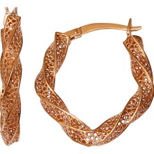 Argentum Concept Gümüş Tasarım Rose Füzyon Küpe K087501