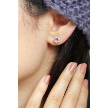 Argentum Concept O Harfi Çivili Gümüş Tek Küpe K078201