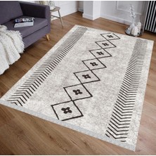 Decoser Halı Decoser 5054 Siyah Beyaz Iskandinav Kilim