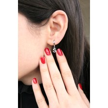 Argentum Concept S Harfi Sallantılı Gümüş Tek Küpe K080701