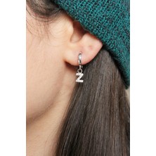 Argentum Concept Z Harfi Sallantılı Gümüş Tek Küpe K081201