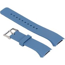 Markacase Gear Fit 2 R360-R365 Pro Için Adaptörlü Silikon Kordon Açık Mavi