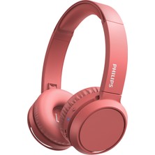 Philips TAH4205 Kulak Üstü Bluetooth Kulaklık - 29 Saat Dinleme Süreli Bas Artırma Düğmeli - Koyu Pembe