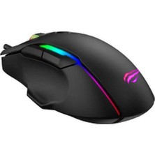 Gamenote MS1012A Kablolu Rgb Optik Oyuncu Mouse Siyah