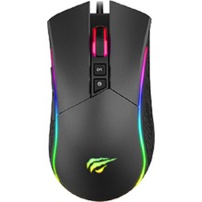 Gamenote MS1001 Kablolu Rgb Optik Oyuncu Mouse Siyah