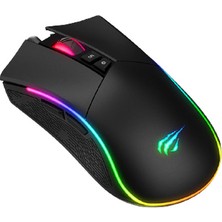 Gamenote MS1001 Kablolu Rgb Optik Oyuncu Mouse Siyah