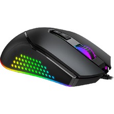 Gamenote MS814 Kablolu Rgb Optik Oyuncu Mouse Siyah