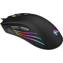 Gamenote MS1002 Kablolu Rgb Optik Oyuncu Mouse Siyah