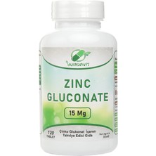 Yurdavit Zinc Gluconate Çinko Glukonat 2 Adet 120 Tablet