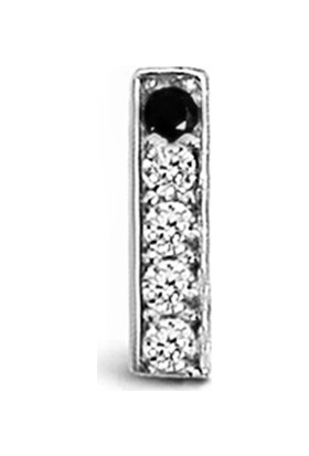 Argentum Concept I Harfi Çivili Gümüş Tek Küpe K083401