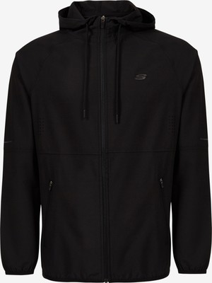 Skechers M Micro Collection Mesh Detail Full Zip Jacket Erkek Siyah Fermuarlı Eşofman Üstü - S202168-001