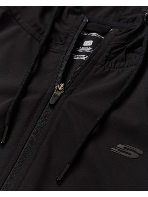 Skechers M Micro Collection Mesh Detail Full Zip Jacket Erkek Siyah Fermuarlı Eşofman Üstü - S202168-001