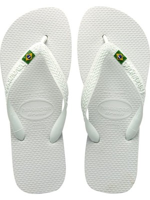 Havaianas Beyaz Kadın Terlik Brasıl Logo Beyaz-Havaıanas