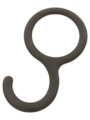 Azm Hırdavat Yuvarlak Boru Flanş Askı Kancası Mat Siyah 10 Adet