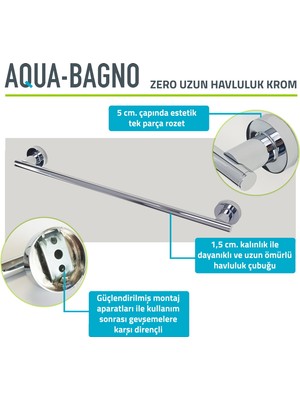 Aqua Bagno Zero Uzun Havluluk 50 cm