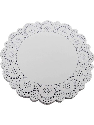 Dolphin Dantel Kağıt Yuvarlak 30 cm 100 Lü Beyaz Dantel Figürlü Servis Altlığı