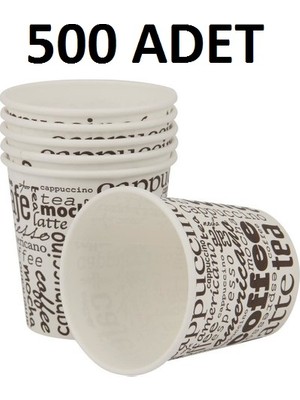 Karton Bardak 500 Adet 4 Oz Ekonomik Kullan At Ürünler Sıcak ve Soğuk İçecekler İçin Uygun